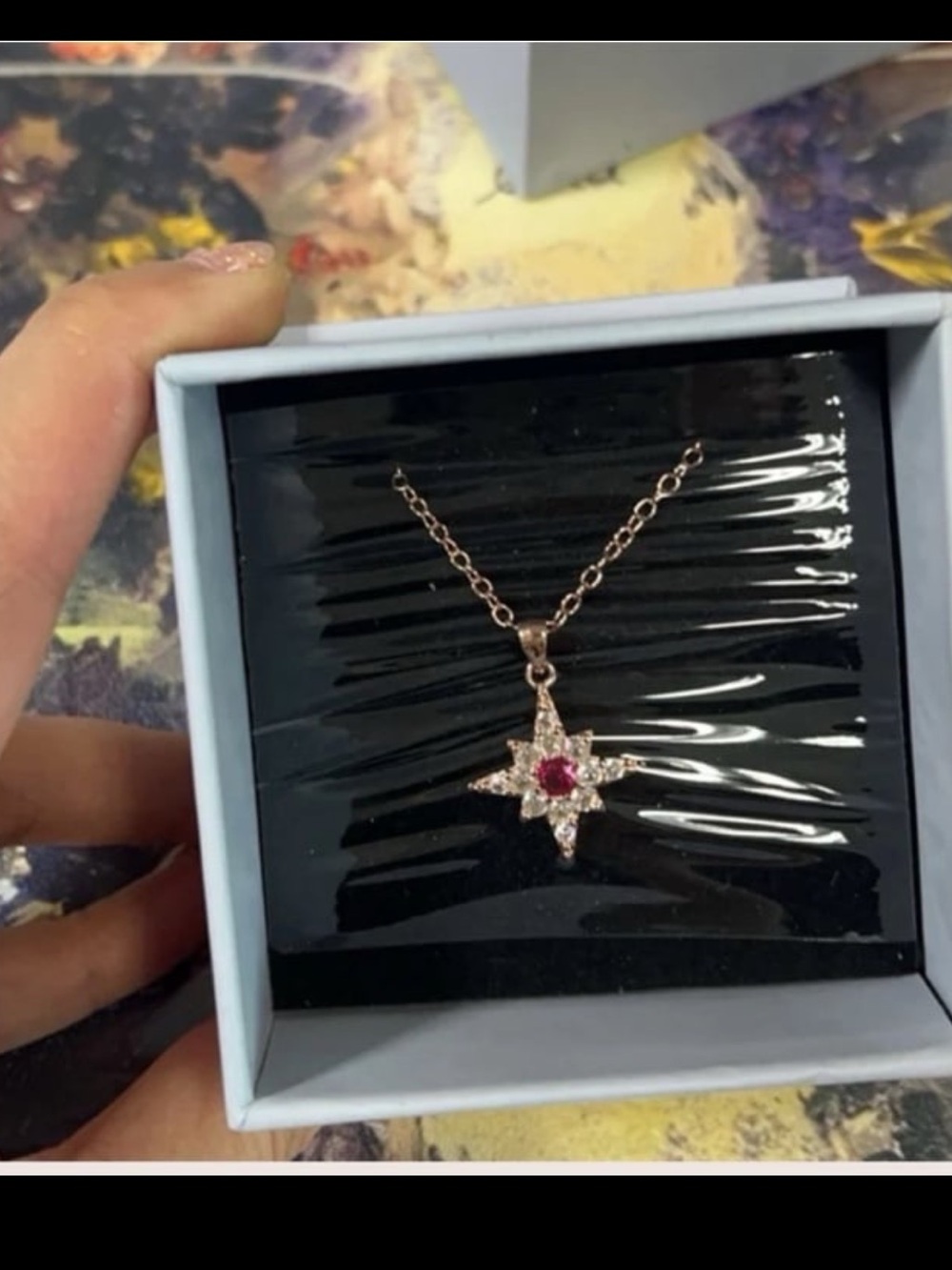Taylor Swift evermore Necklace Vision in a Rose Blush Pink Fan Made